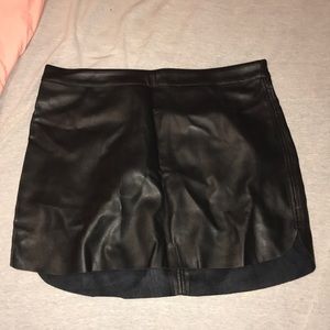 Leather skirt